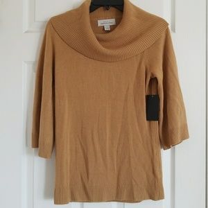 Brown cowl neck sweater